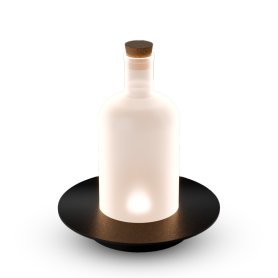 mat black coaster light