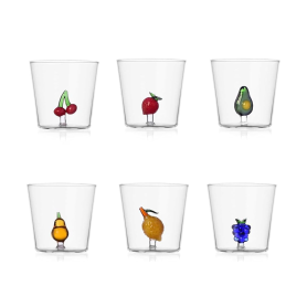 Fruits & Flowers glasses set of 6