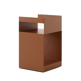 comodino/carrello Rotate terracotta