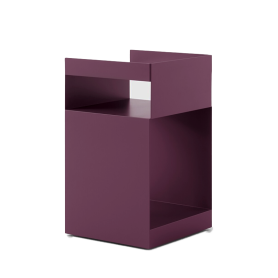 comodino/carrello Rotate dark plum