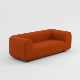 2,5 seater sofa Orange (Kvadrat Hallingdal 65 col. 0600)