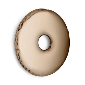 specchio Rondo Bronze gold cm 95