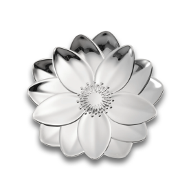 piattino argentato Fiore di Loto
