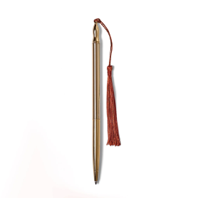 Gold Plated Pen Rust Tassel