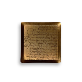 pocket tray 15x15 cm brass