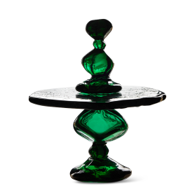 Jewel cake stand green