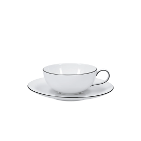 6 tea cups with saucers