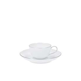 coppia tazze da caffè con piatto